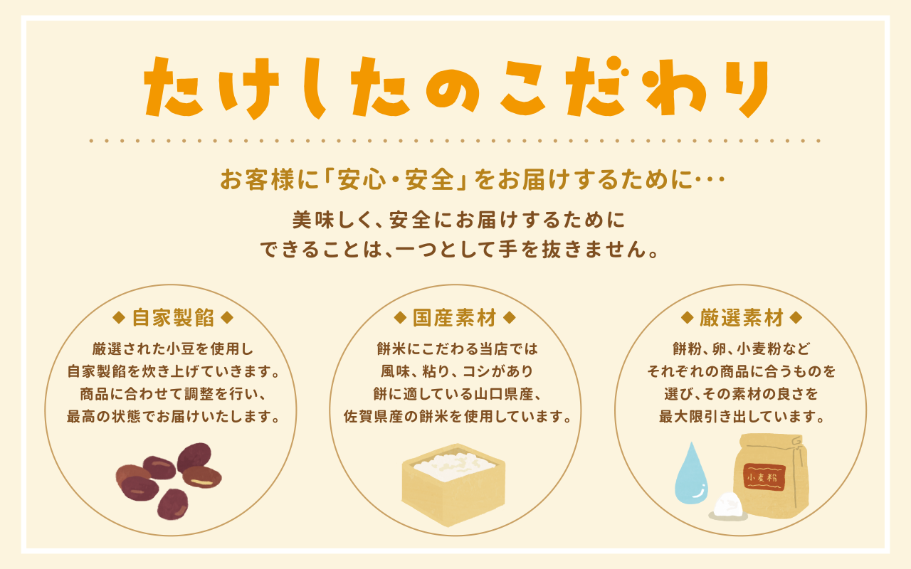 たけしたのこだわり