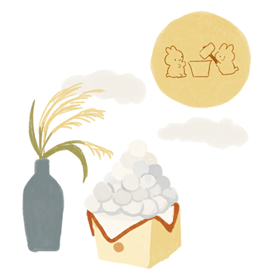 お月見 イラスト
